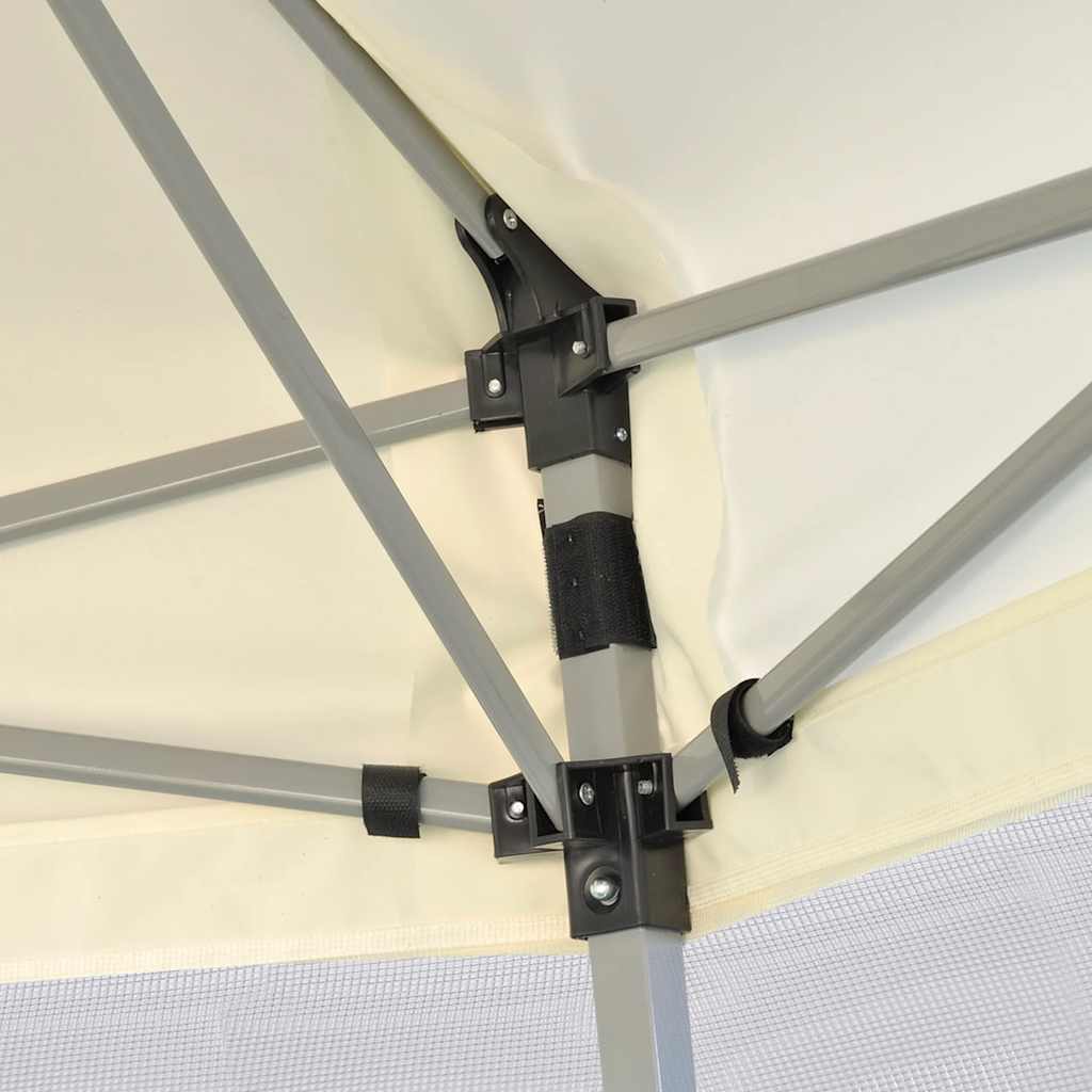 Šešiakampė pavėsinė su 6 sienomis, kreminė, 3,6×3,1m Šešiakampė pavėsinė su 6 sienomis, kreminė, 3,6x3,1m - Image 5