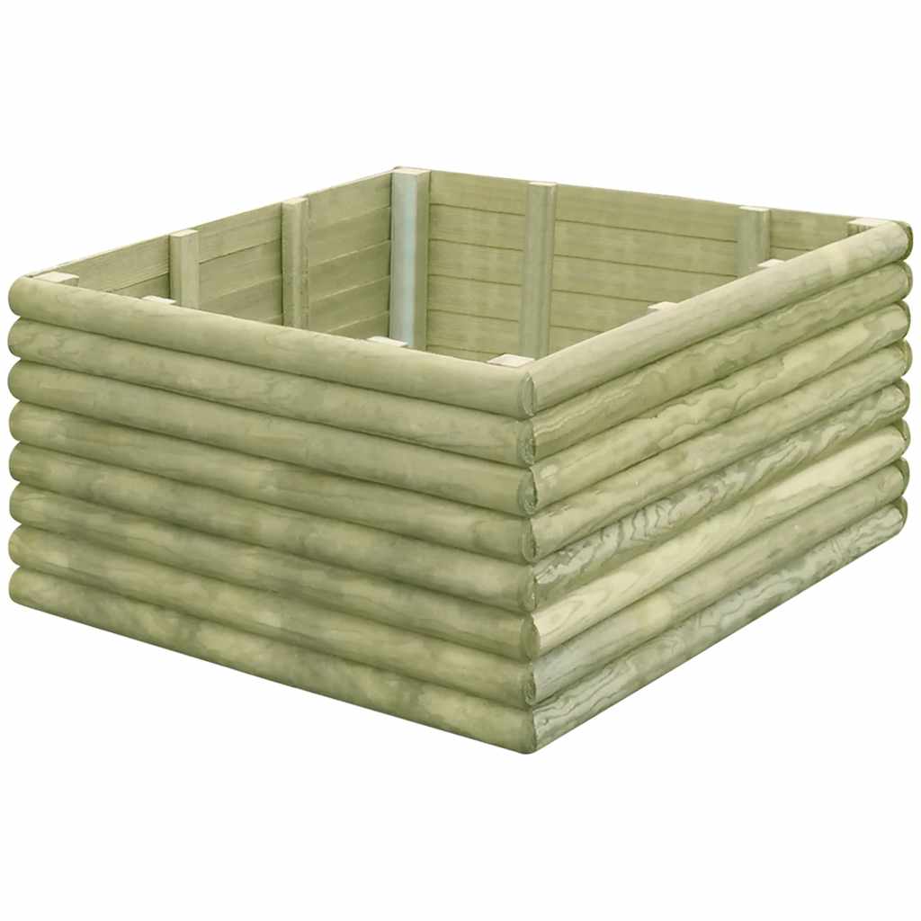 Vazonas, 106x106x48cm, impregnuota pušies mediena, aukštas Vazonas, 106x106x48cm, impregnuota pušies mediena, aukštas - Image 2