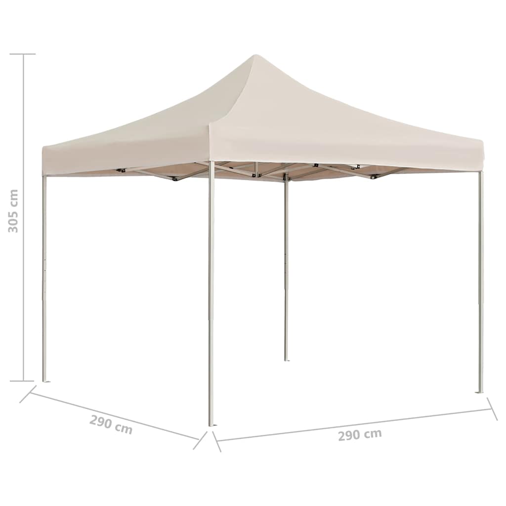 Išskleidžiama proginė palapinė, kreminės spalvos, 3x3m Išskleidžiama proginė palapinė, kreminės spalvos, 3x3m