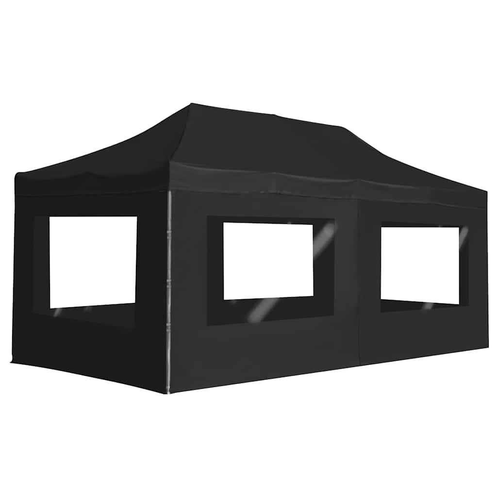 Prof. išskleidž. proginė palapinė su sien., antracito sp., 6x3m Prof. išskleidž. proginė palapinė su sien., antracito sp., 6x3m - Image 2