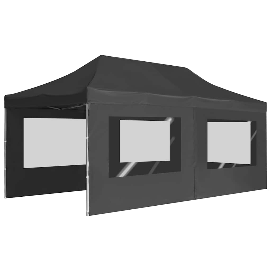 Prof. išskleidž. proginė palapinė su sien., antracito sp., 6x3m Prof. išskleidž. proginė palapinė su sien., antracito sp., 6x3m - Image 3