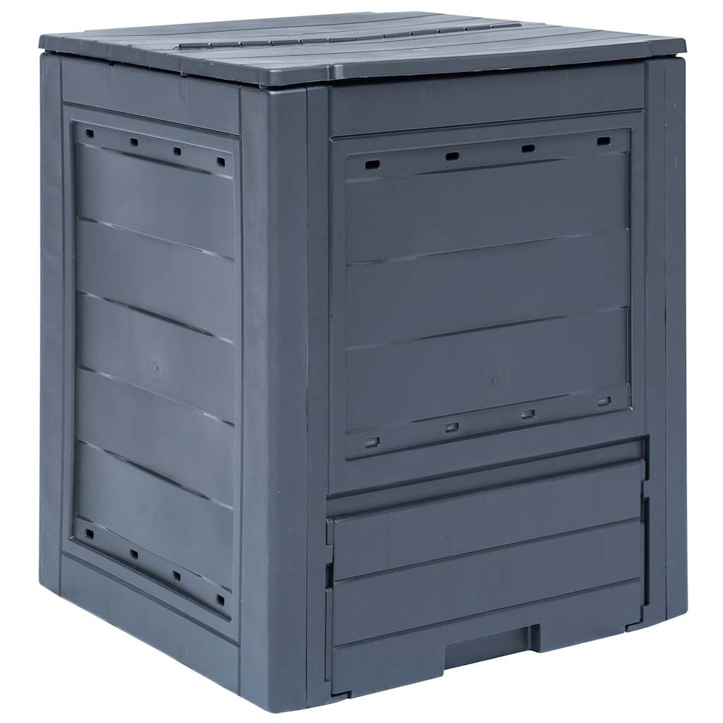 Sodo komposto dėžė, pilka, 60x60x73cm, 260l Sodo komposto dėžė, pilka, 60x60x73cm, 260l - Image 2