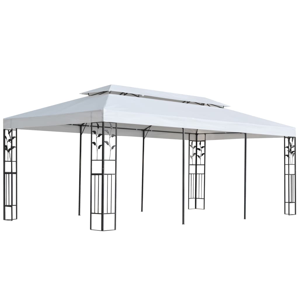 Pavėsinė, 3×6 m, balta Pavėsinė, 3x6 m, balta - Image 2