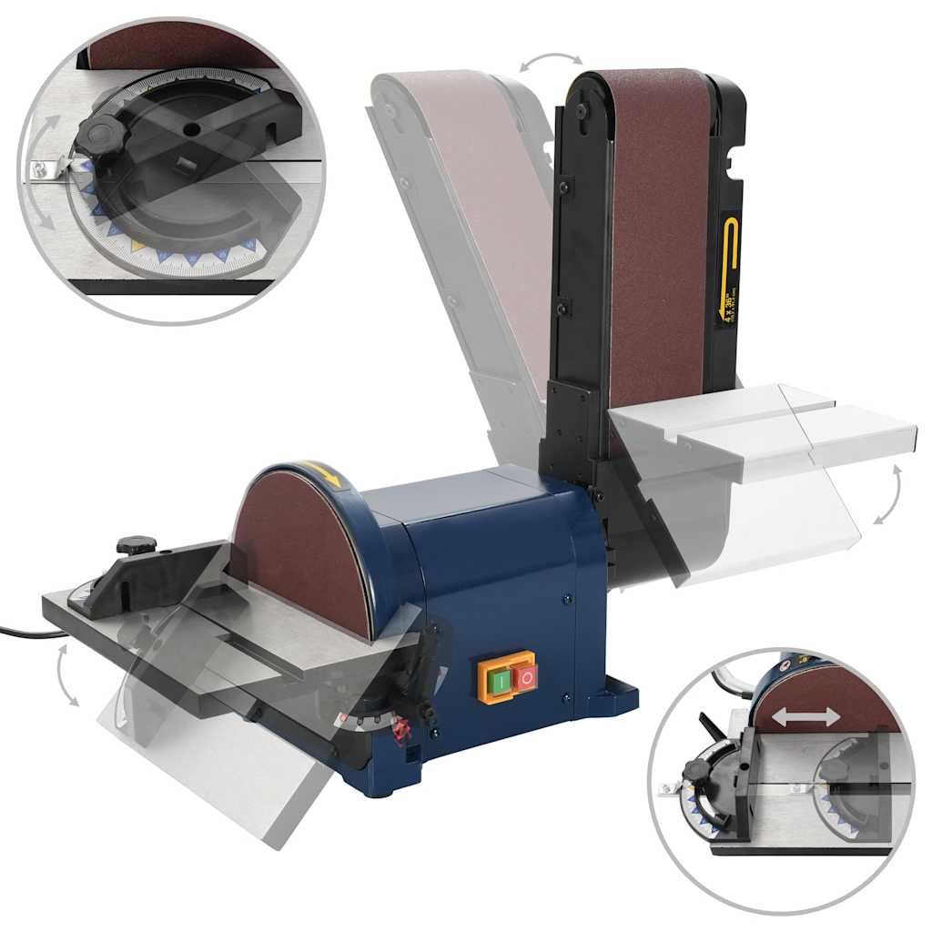 Elektrinis juostinis/diskinis šlifuoklis, 500 W, 200 mm Elektrinis juostinis/diskinis šlifuoklis, 500 W, 200 mm - Image 4
