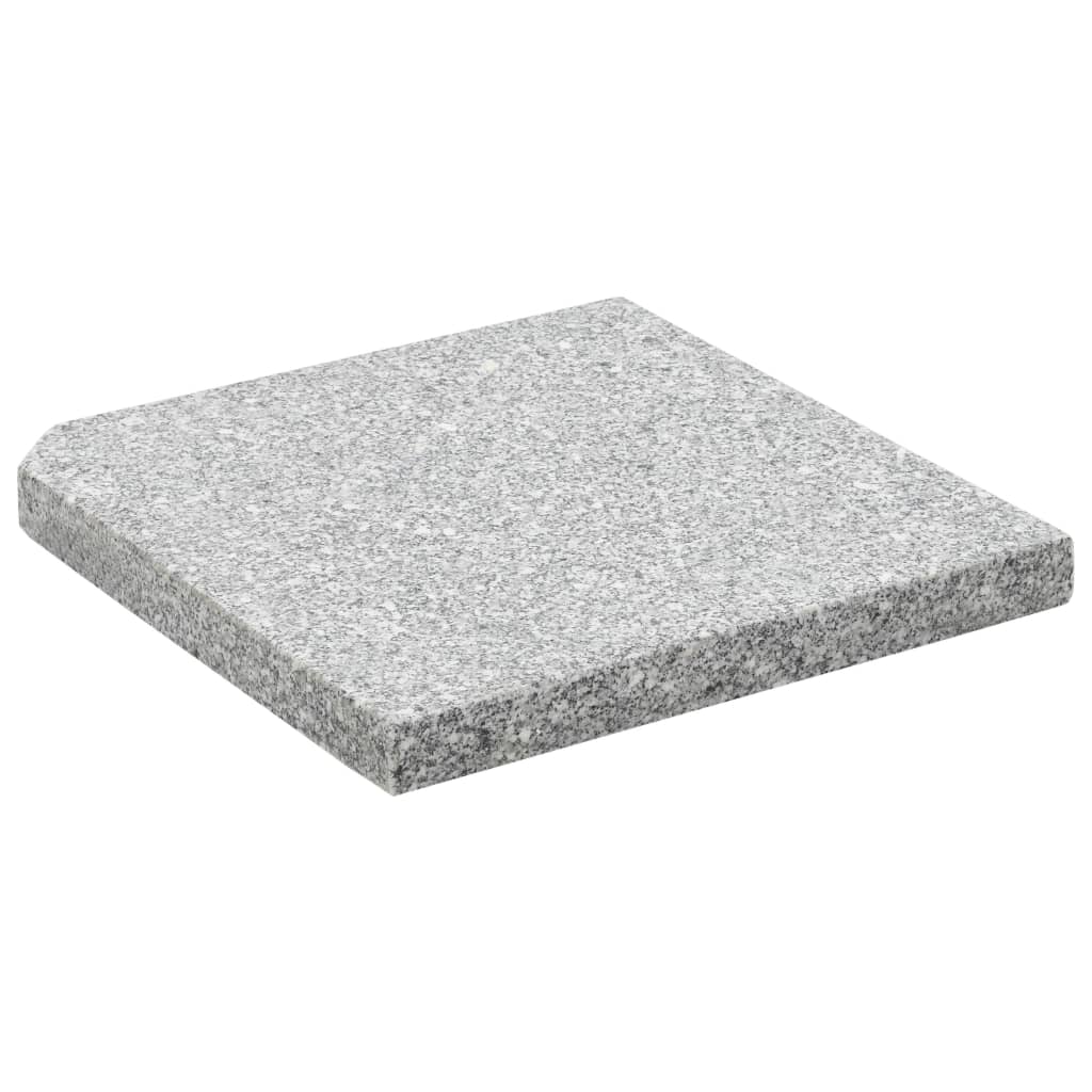 Svoriai skėčiui, 4vnt., pilki, granitas, 100 kg, kvad. formos Svoriai skėčiui, 4vnt., pilki, granitas, 100 kg, kvad. formos - Image 4