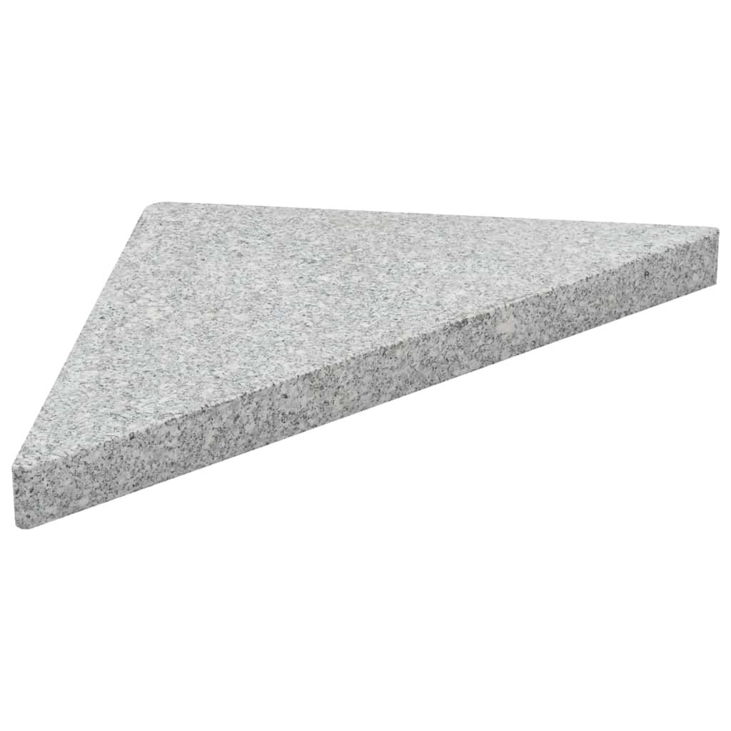 Svoriai skėčiui, 4vnt., pilki, granitas, 60 kg, trik. formos Svoriai skėčiui, 4vnt., pilki, granitas, 60 kg, trik. formos - Image 3
