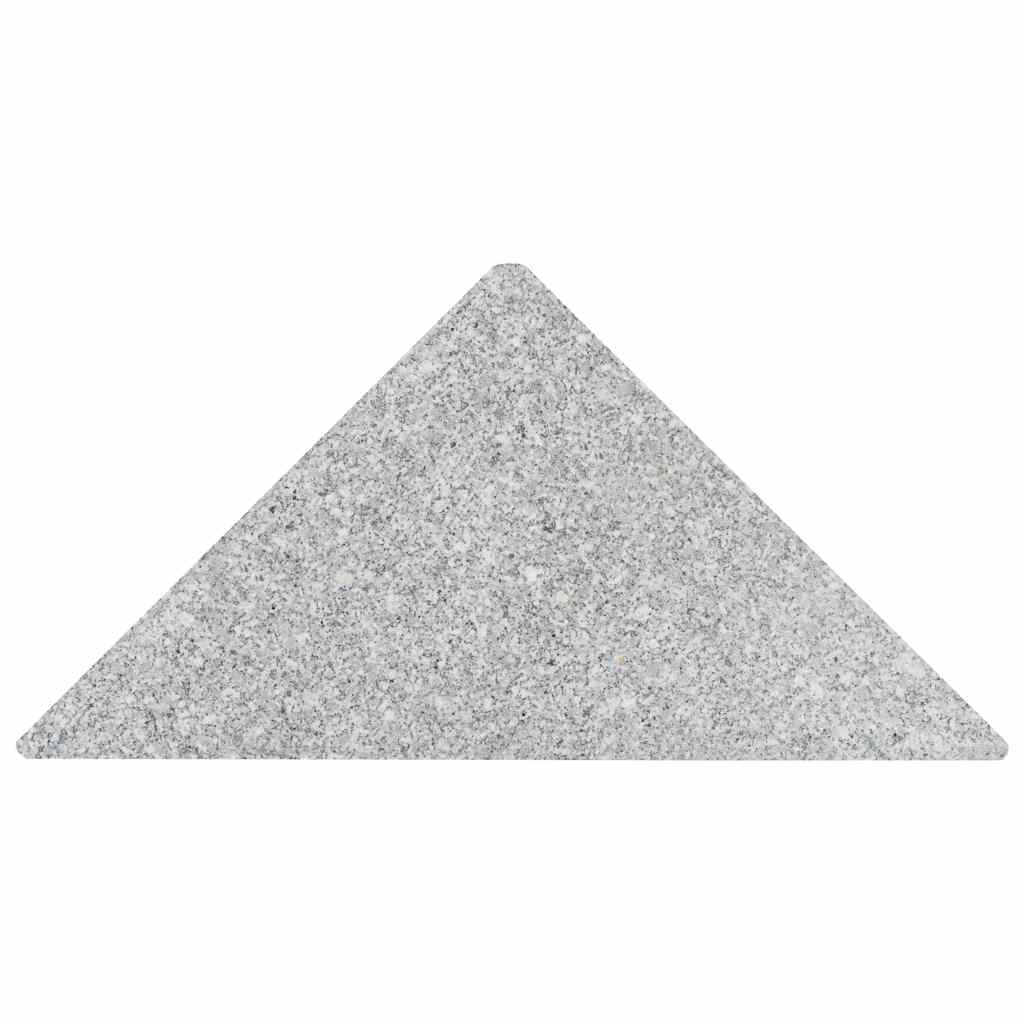 Svoriai skėčiui, 4vnt., pilki, granitas, 60 kg, trik. formos Svoriai skėčiui, 4vnt., pilki, granitas, 60 kg, trik. formos - Image 4