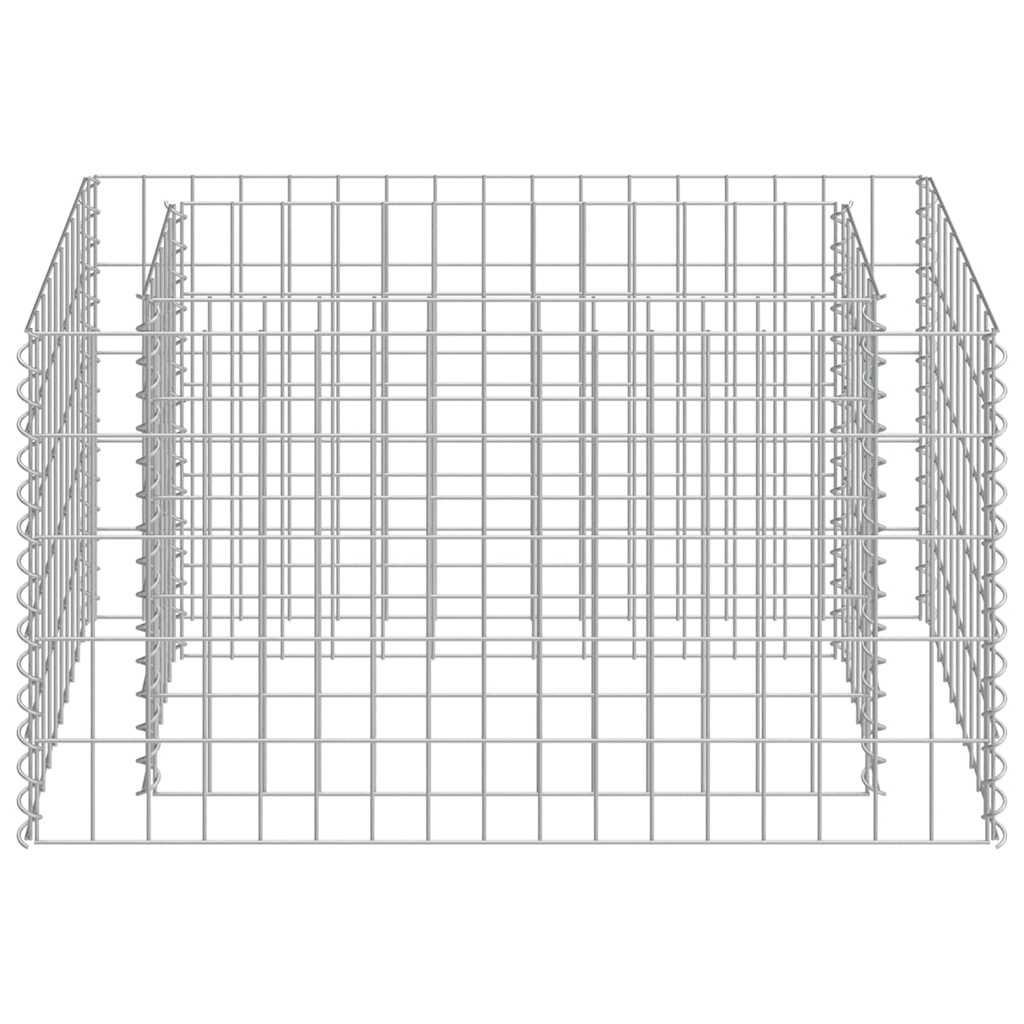 Gabiono vazonas, galvanizuotas plienas, 90x50x50cm, aukštas Gabiono vazonas, galvanizuotas plienas, 90x50x50cm, aukštas - Image 5