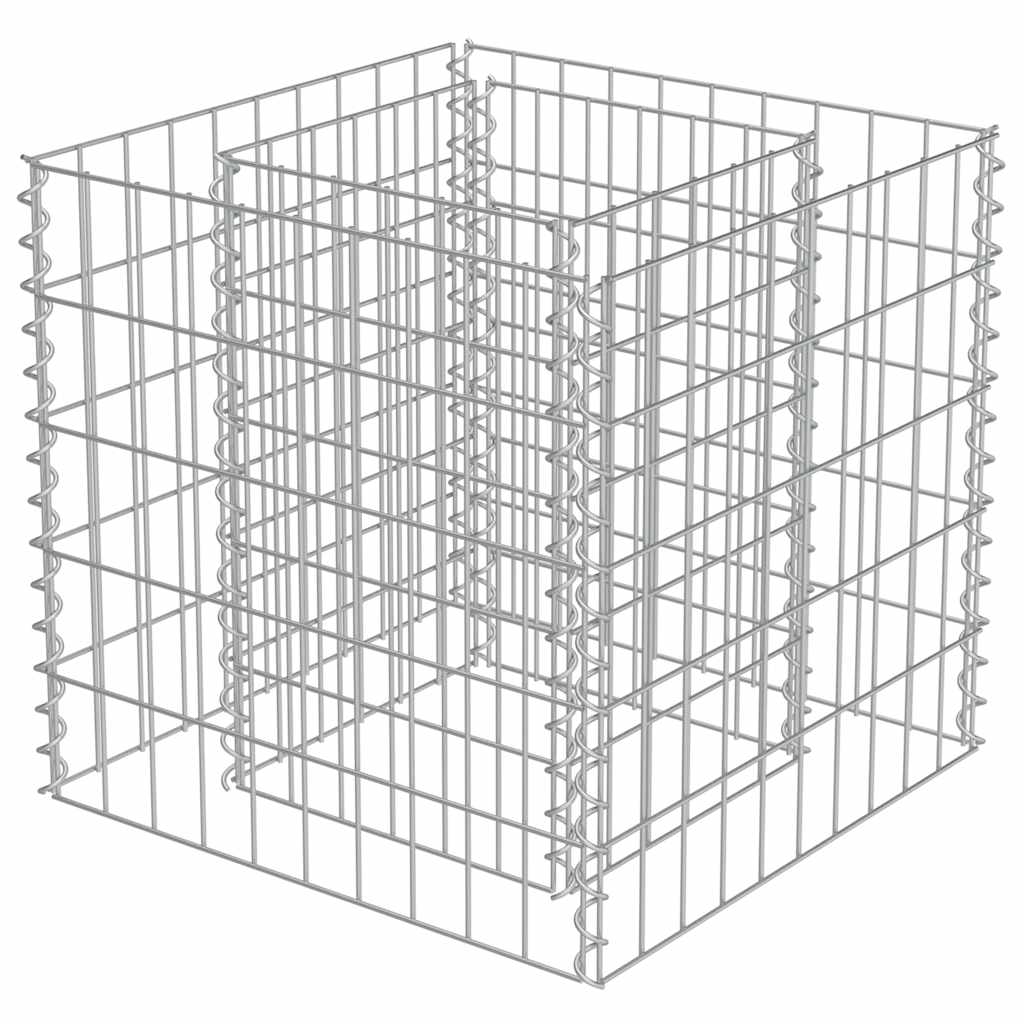 Gabiono vazonas, galvanizuotas plienas, 50x50x50cm, aukštas Gabiono vazonas, galvanizuotas plienas, 50x50x50cm, aukštas - Image 3