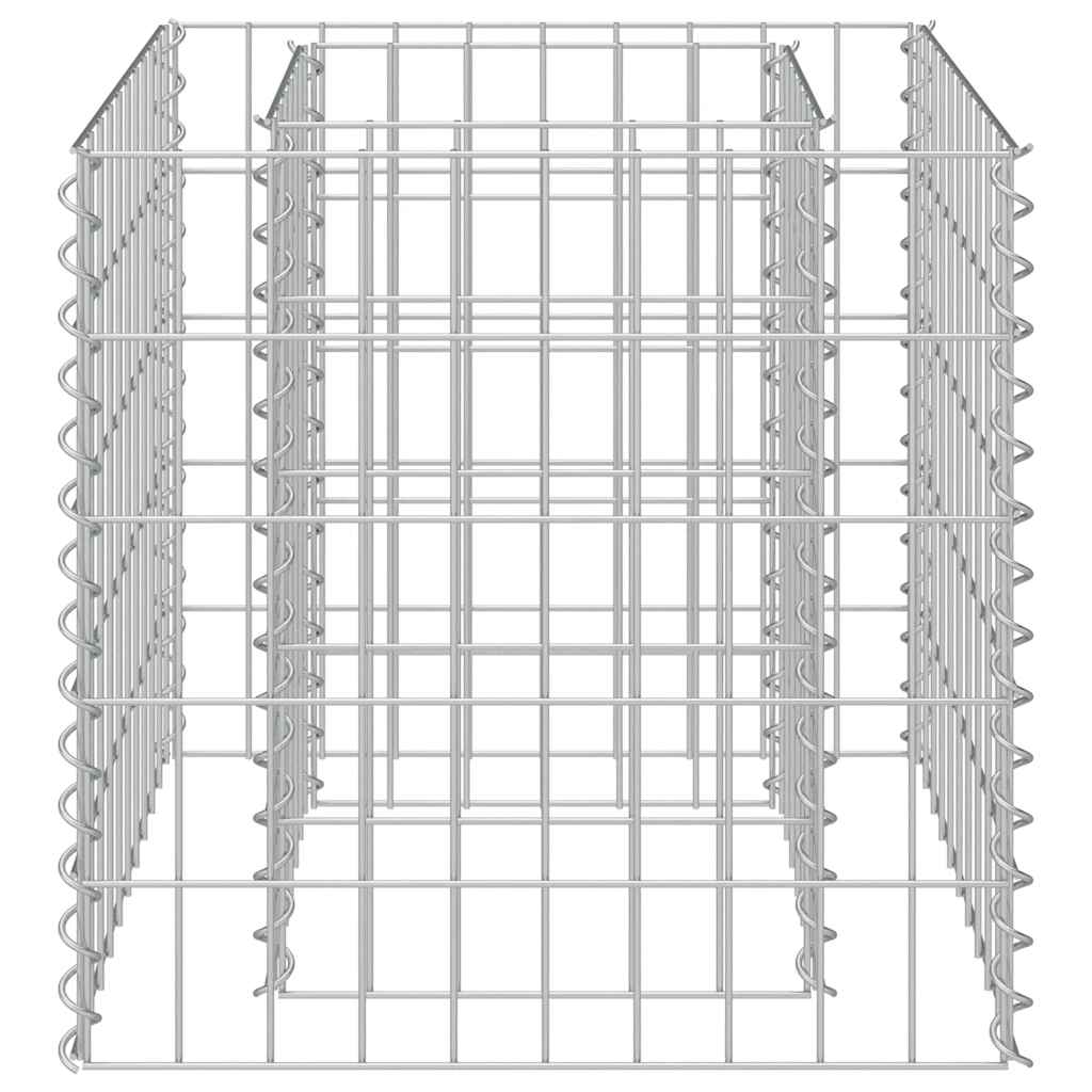 Gabiono vazonas, galvanizuotas plienas, 50x50x50cm, aukštas Gabiono vazonas, galvanizuotas plienas, 50x50x50cm, aukštas - Image 5