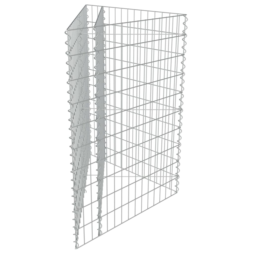 Gabiono vazonas, galvanizuotas plienas, 75x75x50cm, aukštas Gabiono vazonas, galvanizuotas plienas, 75x75x50cm, aukštas - Image 5
