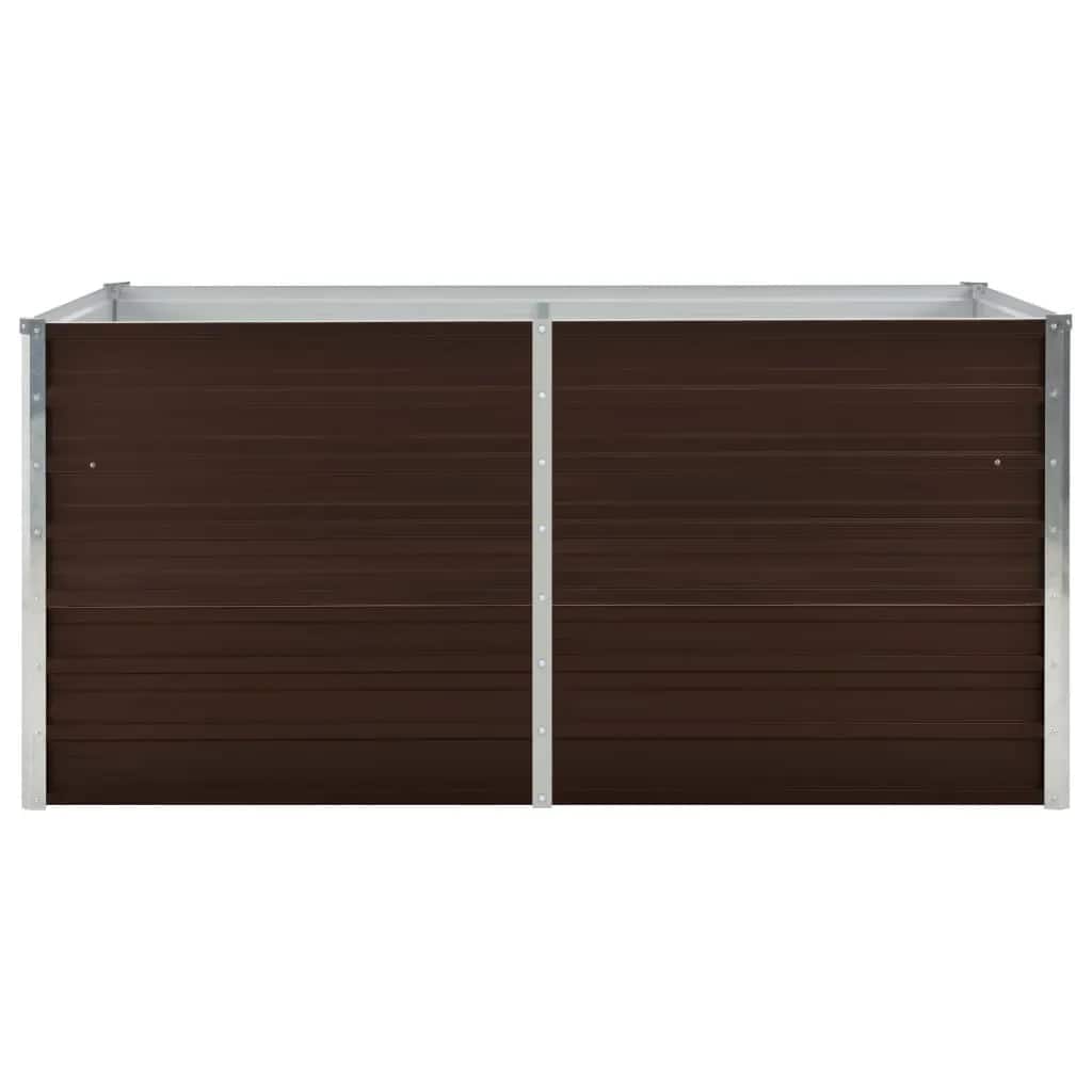 Pakeltas sodo lovelis, rudas, 160x88x77cm, galvan. plienas Pakeltas sodo lovelis, rudas, 160x88x77cm, galvan. plienas - Image 4