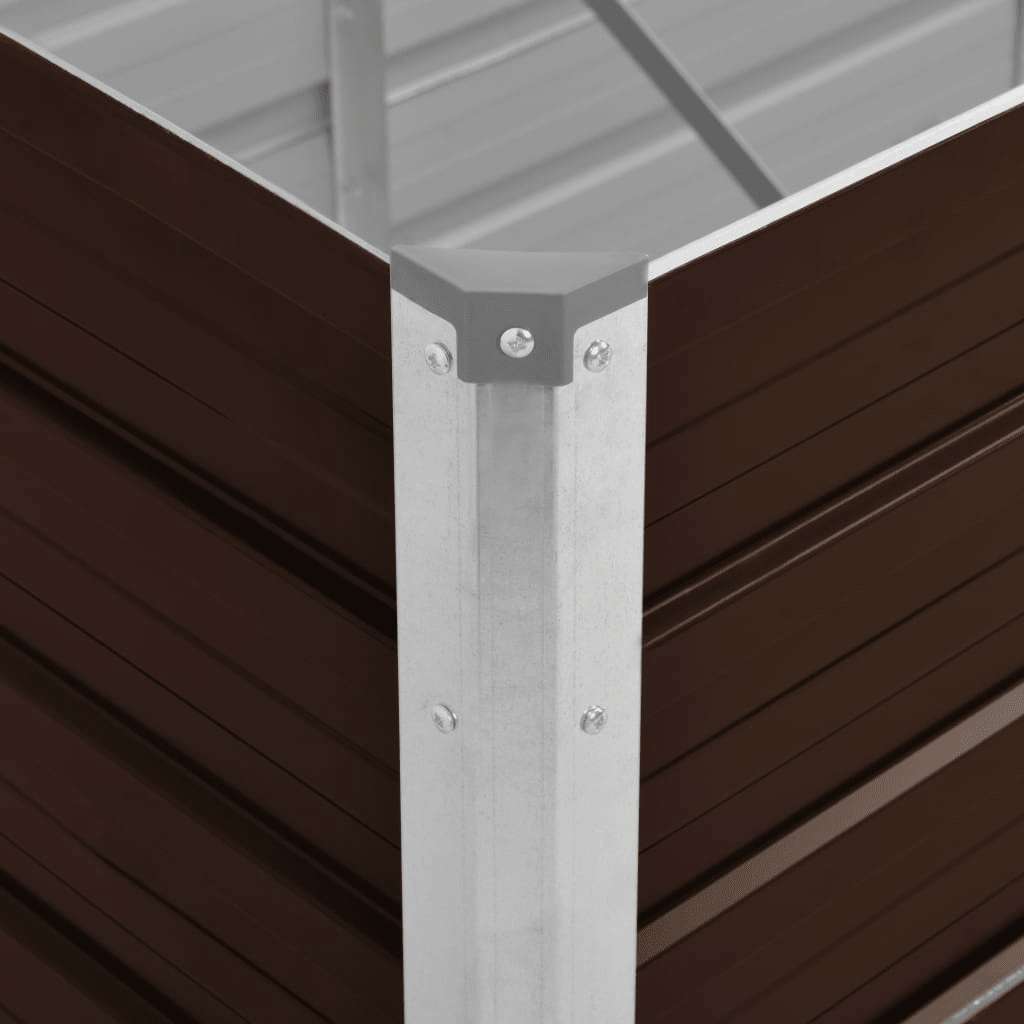 Lovelis, rudas, 240x80x45cm, galvanizuotas plienas, aukštas Lovelis, rudas, 240x80x45cm, galvanizuotas plienas, aukštas - Image 6