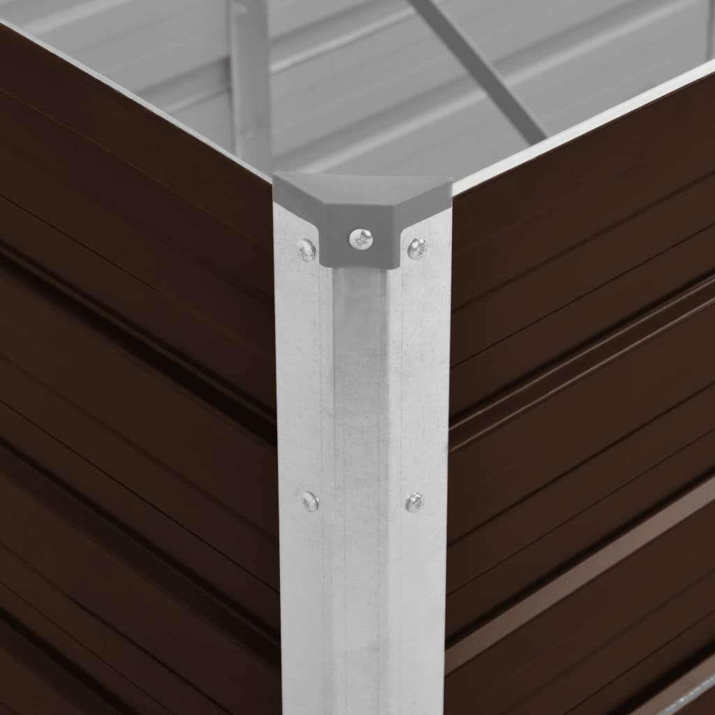 Lovelis, rudas, 320x80x45cm, galvanizuotas plienas, aukštas Lovelis, rudas, 320x80x45cm, galvanizuotas plienas, aukštas - Image 6