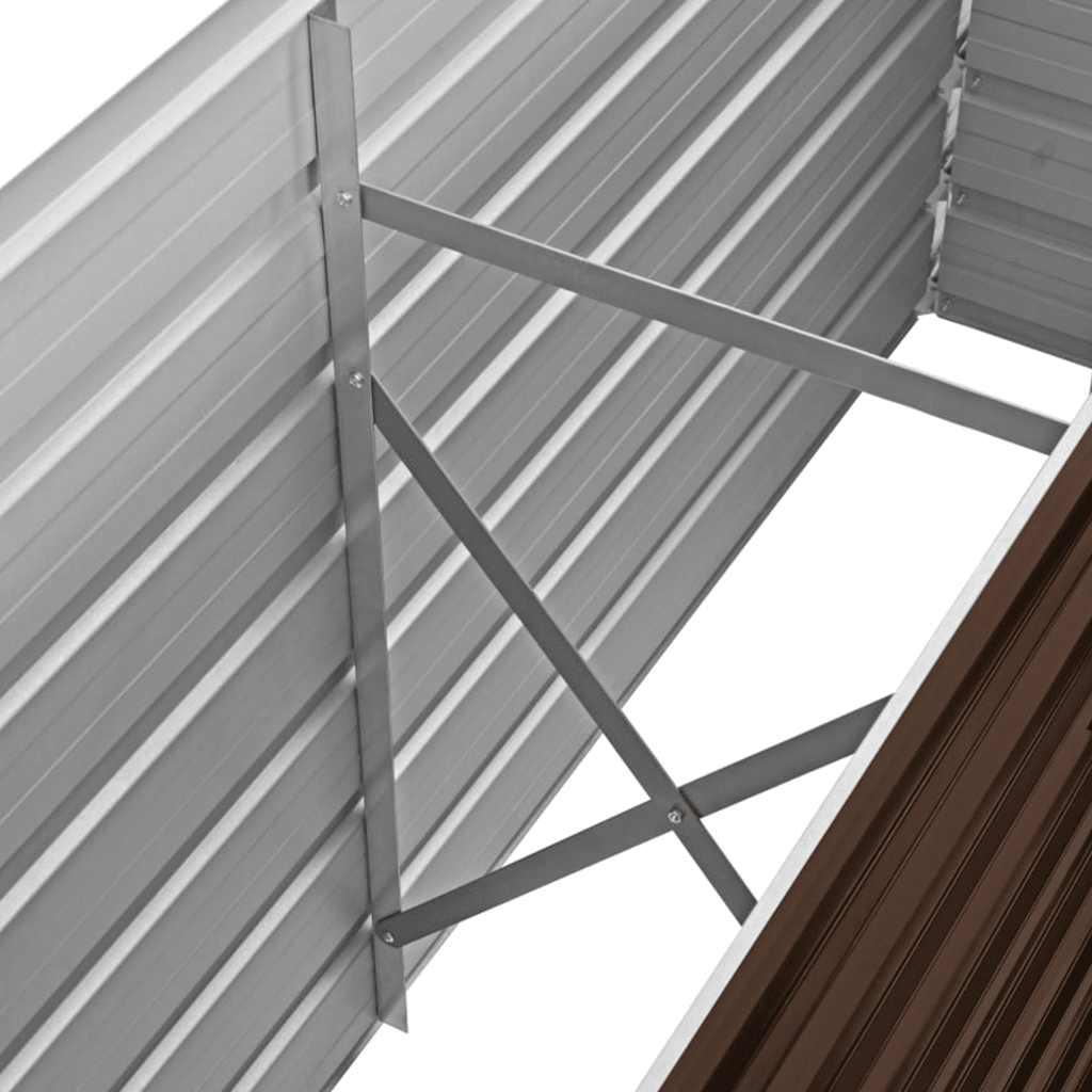 Lovelis, rudas, 160x40x77cm, galvanizuotas plienas, aukštas Lovelis, rudas, 160x40x77cm, galvanizuotas plienas, aukštas - Image 7