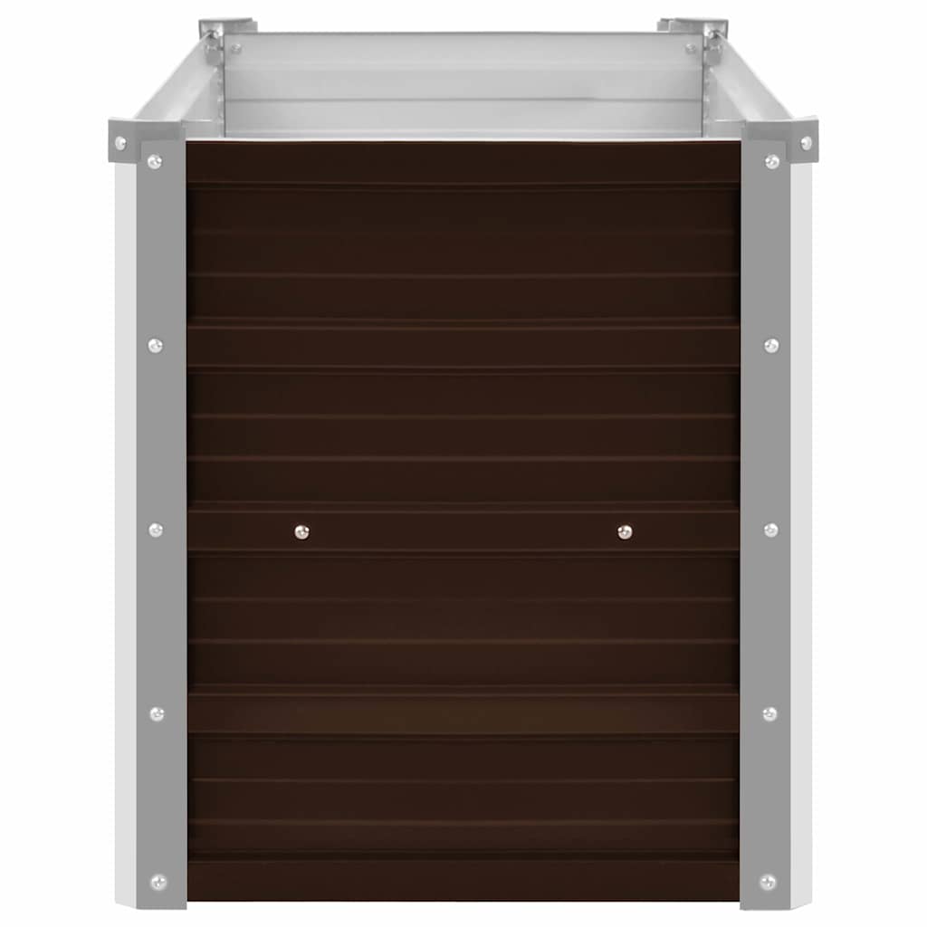 Lovelis, rudas, 160x40x45cm, galvanizuotas plienas, aukštas Lovelis, rudas, 160x40x45cm, galvanizuotas plienas, aukštas - Image 5