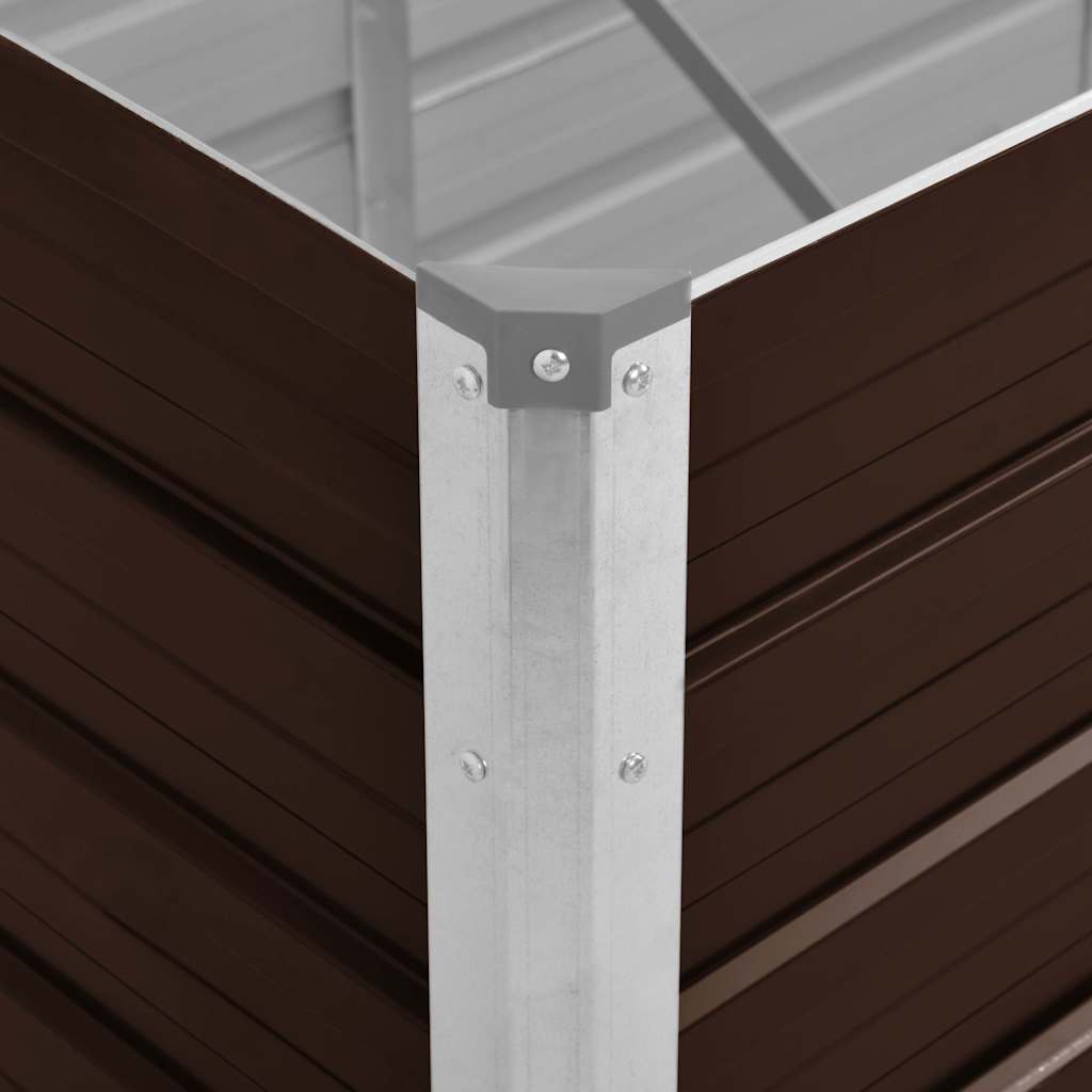 Lovelis, rudas, 160x40x45cm, galvanizuotas plienas, aukštas Lovelis, rudas, 160x40x45cm, galvanizuotas plienas, aukštas - Image 6