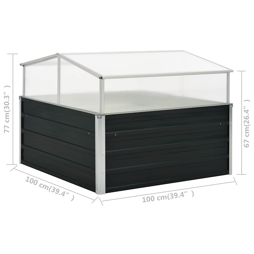 Šiltnamis, antr. sp., 100x100x77cm, galvanizuotas plienas Šiltnamis, antr. sp., 100x100x77cm, galvanizuotas plienas