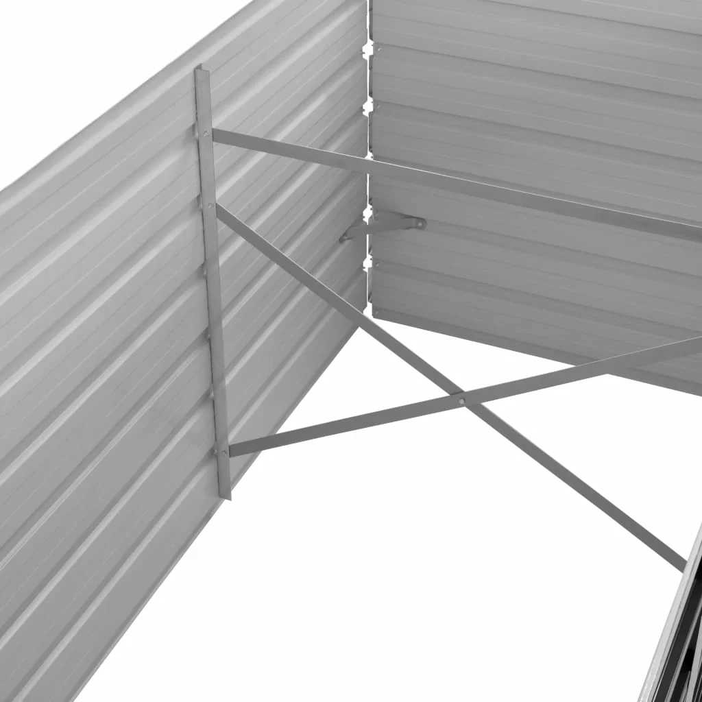 Sodo lovelis, antracito, 240x80x45cm, plienas, aukštas Sodo lovelis, antracito, 240x80x45cm, plienas, aukštas - Image 6