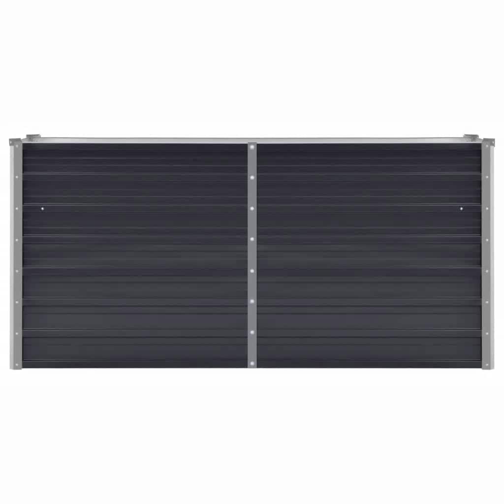 Sodo lovelis, antracito, 160x40x77cm, plienas, aukštas Sodo lovelis, antracito, 160x40x77cm, plienas, aukštas - Image 4