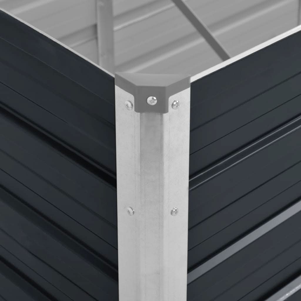 Sodo lovelis, antracito, 100x40x45cm, plienas, aukštas Sodo lovelis, antracito, 100x40x45cm, plienas, aukštas - Image 6