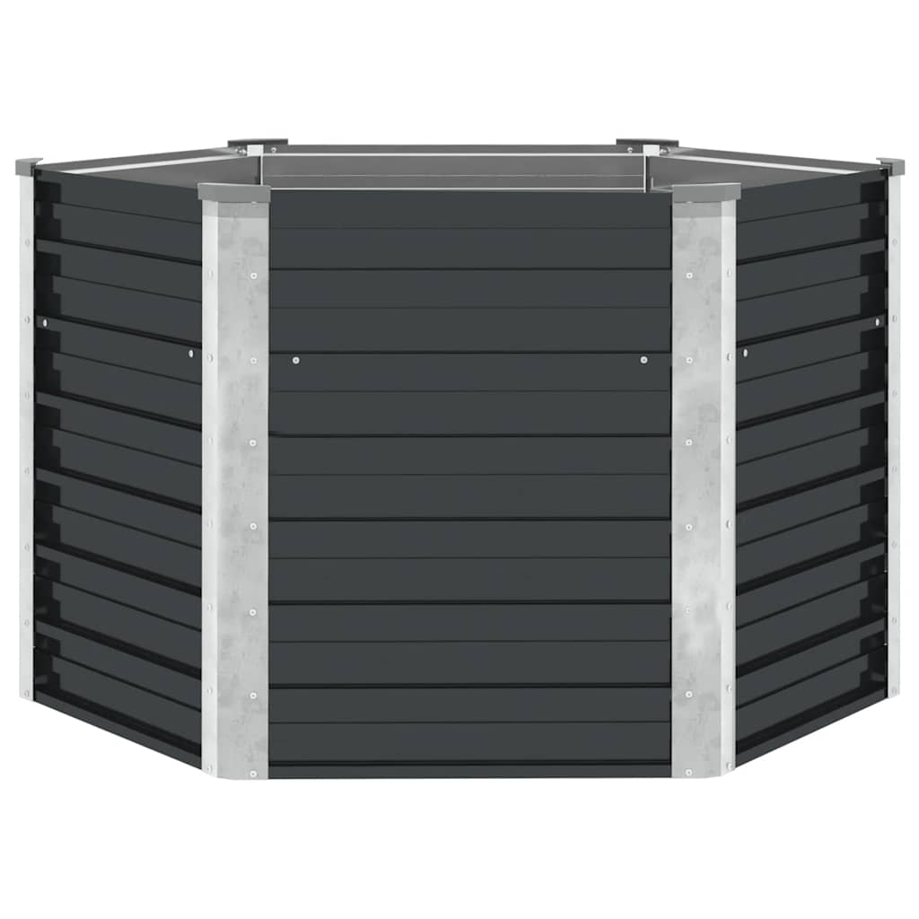 Sodo lovelis, antracito, 129x129x77cm, plienas, aukštas Sodo lovelis, antracito, 129x129x77cm, plienas, aukštas - Image 3