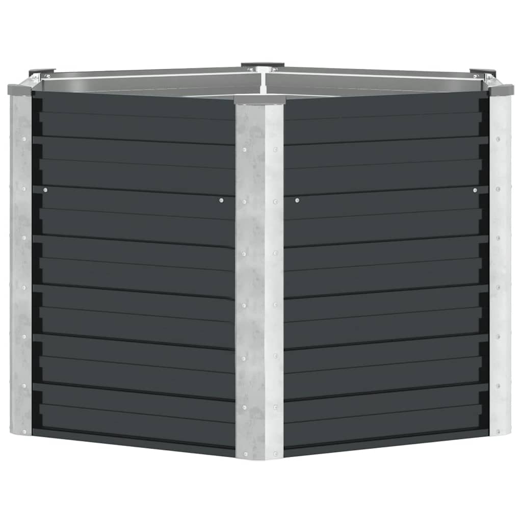 Sodo lovelis, antracito, 129x129x77cm, plienas, aukštas Sodo lovelis, antracito, 129x129x77cm, plienas, aukštas - Image 5