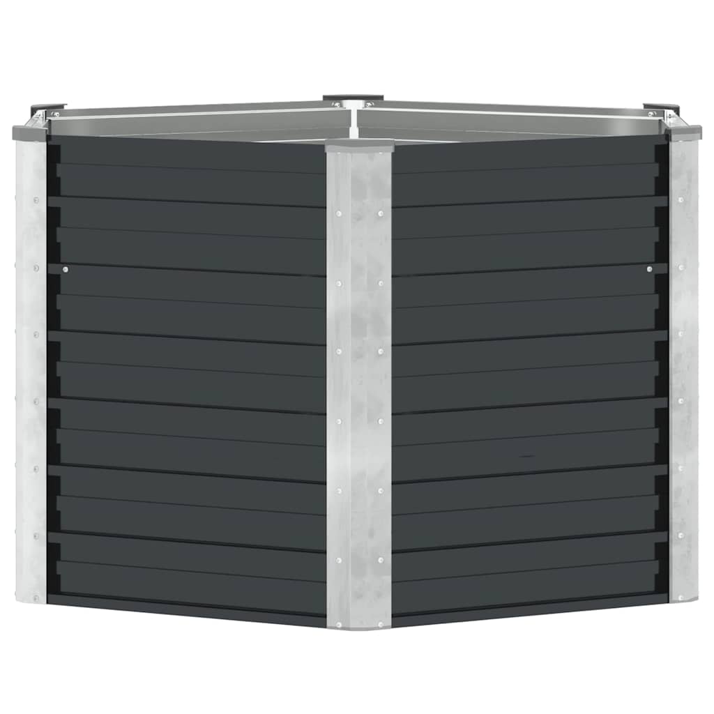 Sodo lovelis, antracito, 129x129x77cm, plienas, aukštas Sodo lovelis, antracito, 129x129x77cm, plienas, aukštas