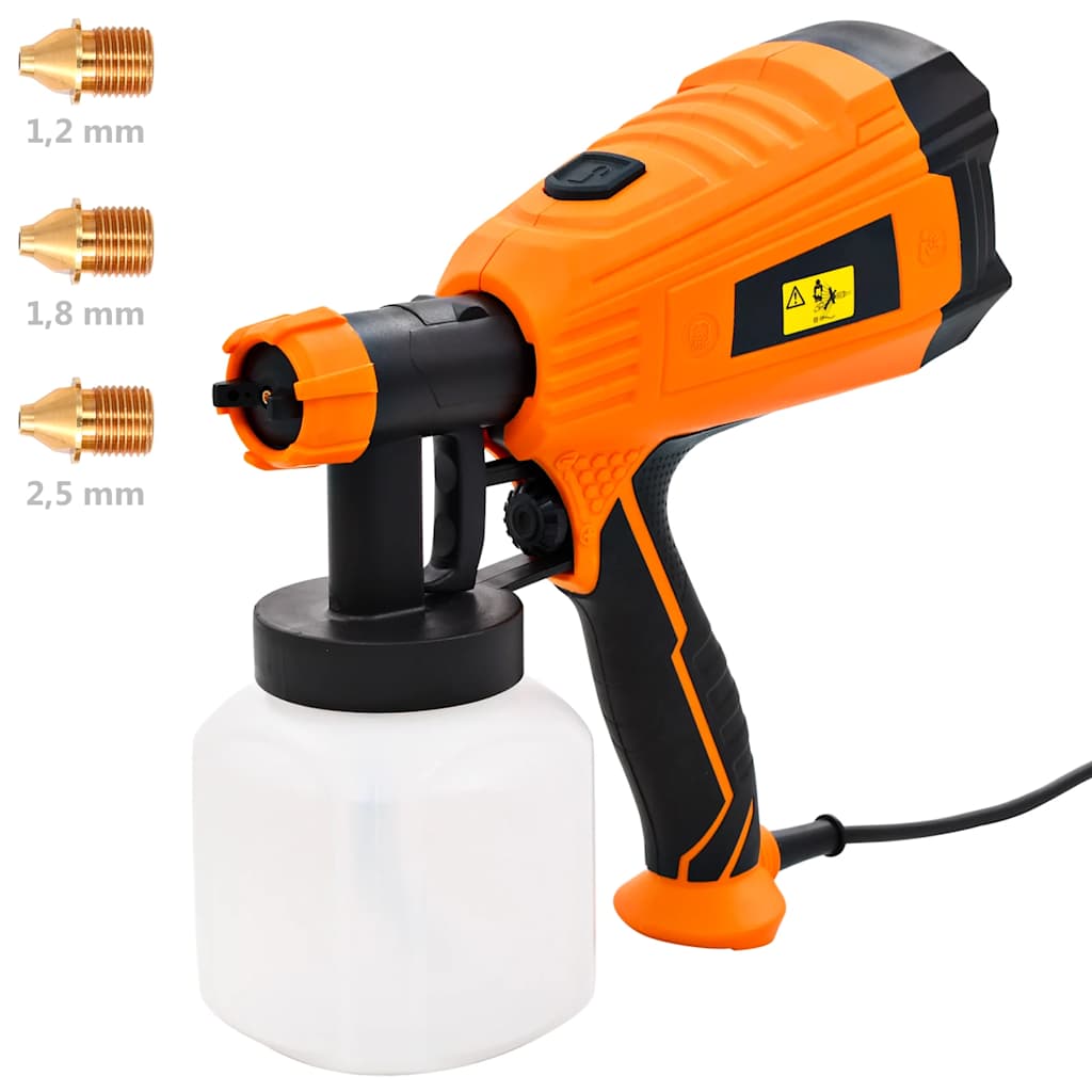 Elektrinis dažų purkštuvas su 3 dydžių antgaliais, 500W, 800ml Elektrinis dažų purkštuvas su 3 dydžių antgaliais, 500W, 800ml - Image 2