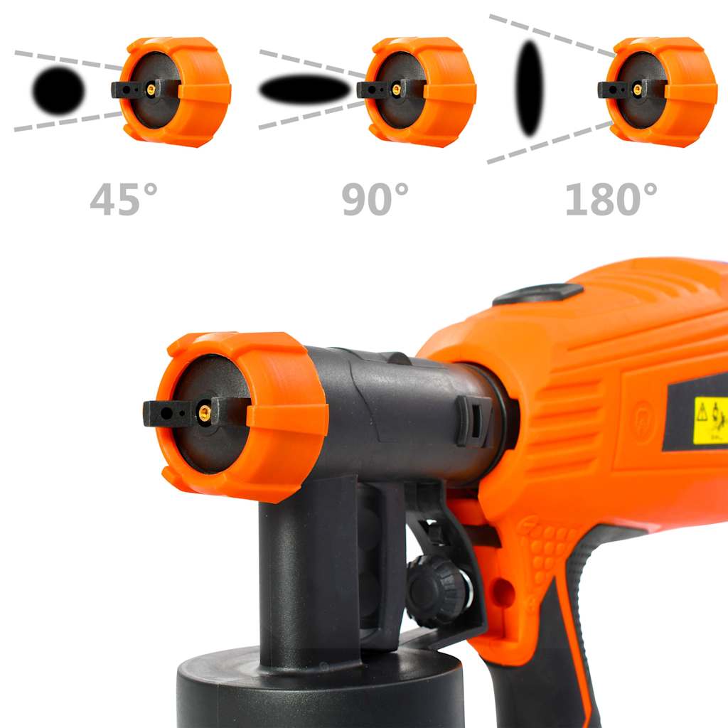 Elektrinis dažų purkštuvas su 3 dydžių antgaliais, 500W, 800ml Elektrinis dažų purkštuvas su 3 dydžių antgaliais, 500W, 800ml - Image 3