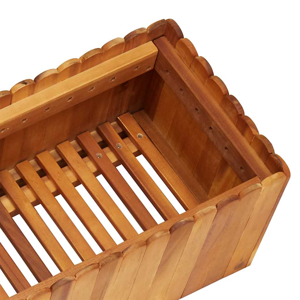 Aukštas sodo lovelis, 150x30x25 cm, akacijos medienos masyvas Aukštas sodo lovelis, 150x30x25 cm, akacijos medienos masyvas - Image 5