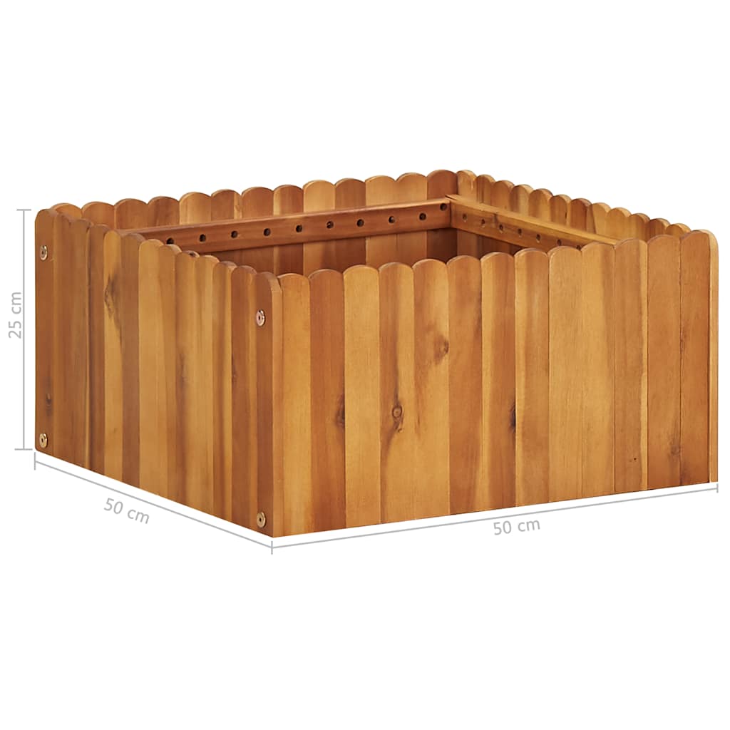 Sodo lovelis, 50x50x25 cm, akacijos masyvas, aukštas Sodo lovelis, 50x50x25 cm, akacijos masyvas, aukštas