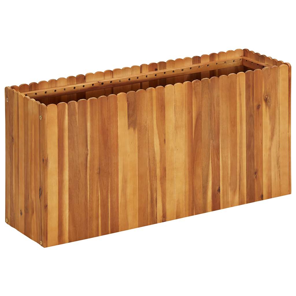 Sodo lovelis, 100x30x50 cm, akacijos masyvas, aukštas Sodo lovelis, 100x30x50 cm, akacijos masyvas, aukštas - Image 2