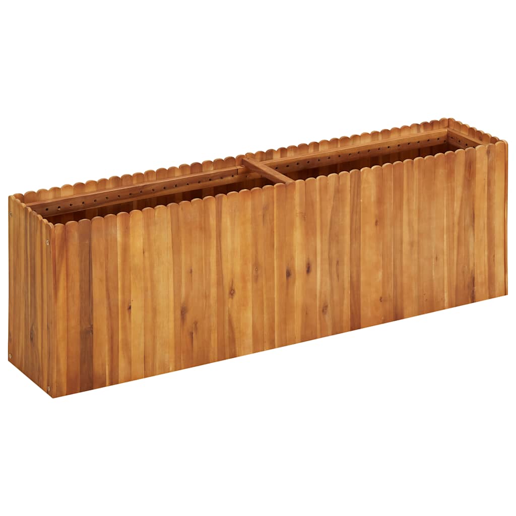 Sodo lovelis, 150x30x50 cm, akacijos masyvas, aukštas Sodo lovelis, 150x30x50 cm, akacijos masyvas, aukštas - Image 2