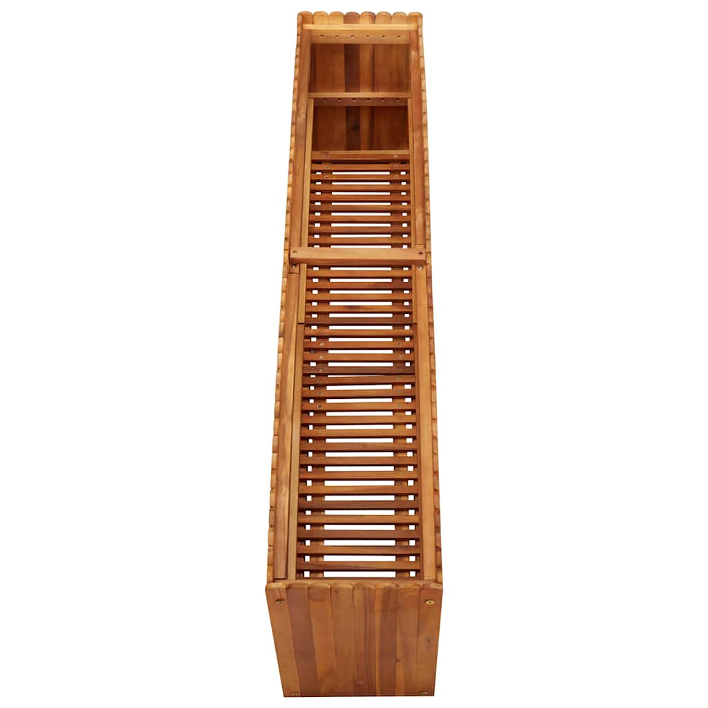 Sodo lovelis, 150x30x50 cm, akacijos masyvas, aukštas Sodo lovelis, 150x30x50 cm, akacijos masyvas, aukštas - Image 4