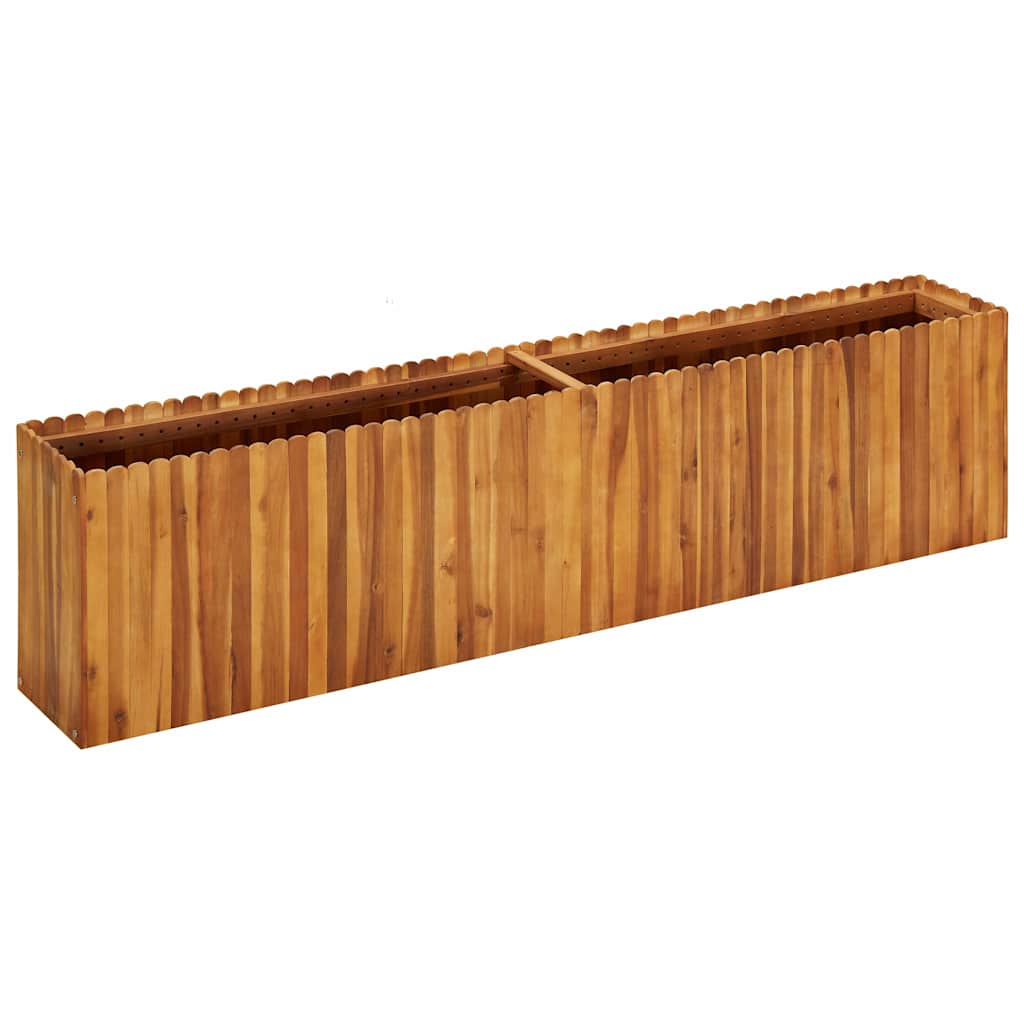 Sodo lovelis, 200x30x50 cm, akacijos masyvas, aukštas Sodo lovelis, 200x30x50 cm, akacijos masyvas, aukštas - Image 2