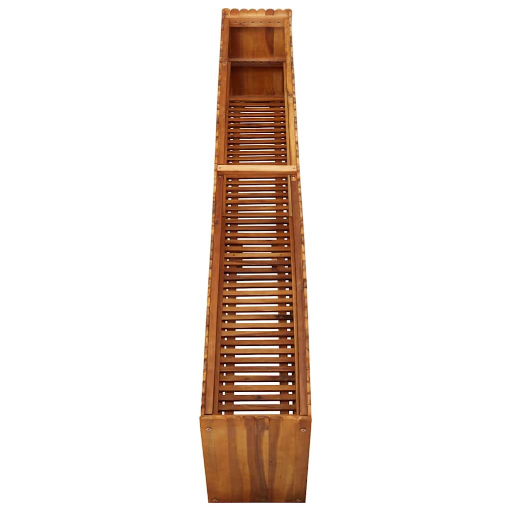 Sodo lovelis, 200x30x50 cm, akacijos masyvas, aukštas Sodo lovelis, 200x30x50 cm, akacijos masyvas, aukštas - Image 4