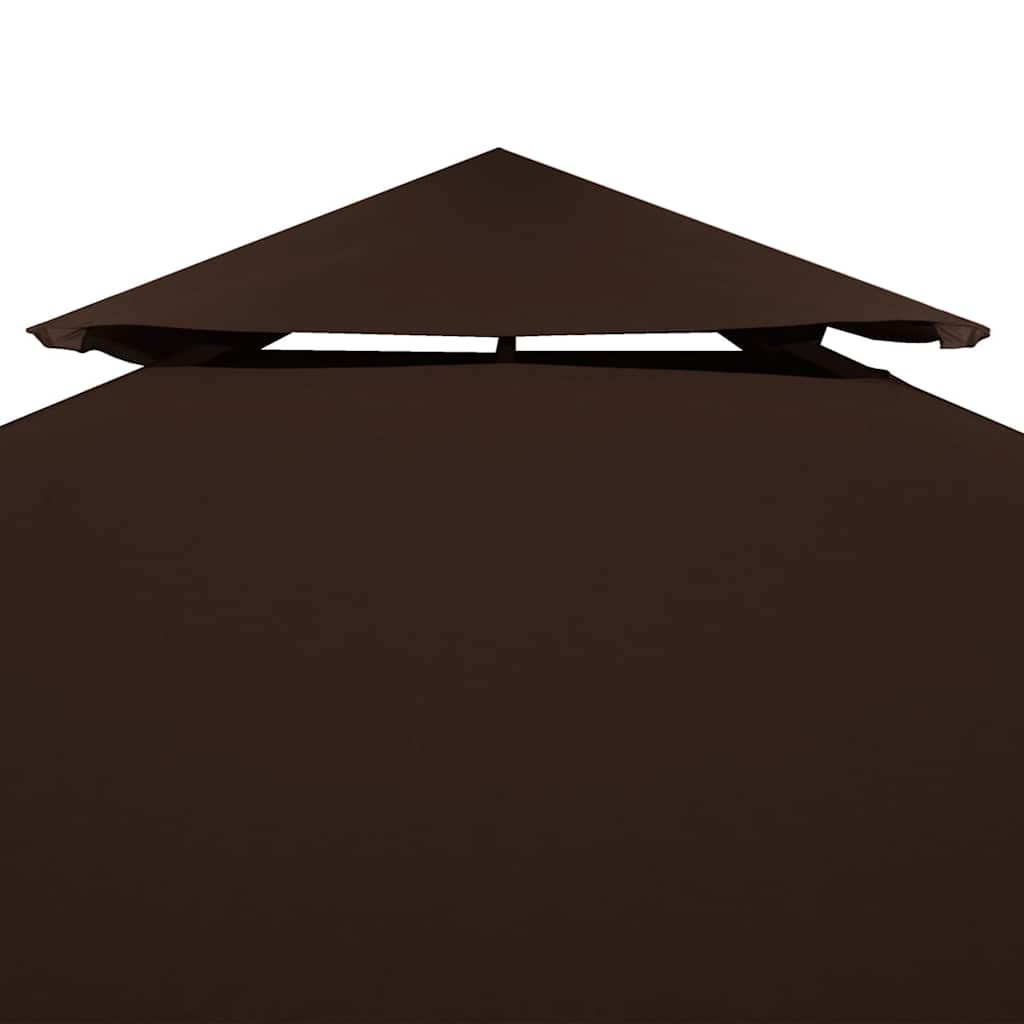 Pavėsinės uždangalas, 2 pakopų, rudas, 3x3m, 310 g/m² Pavėsinės uždangalas, 2 pakopų, rudas, 3x3m, 310 g/m² - Image 3