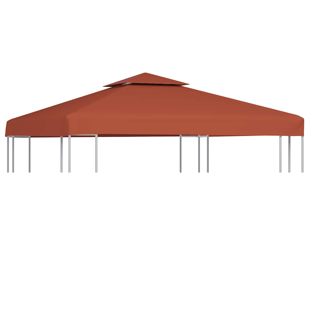Pavėsinės uždangalas, 2 pakopų, terakota, 3x3m, 310 g/m² Pavėsinės uždangalas, 2 pakopų, terakota, 3x3m, 310 g/m² - Image 2