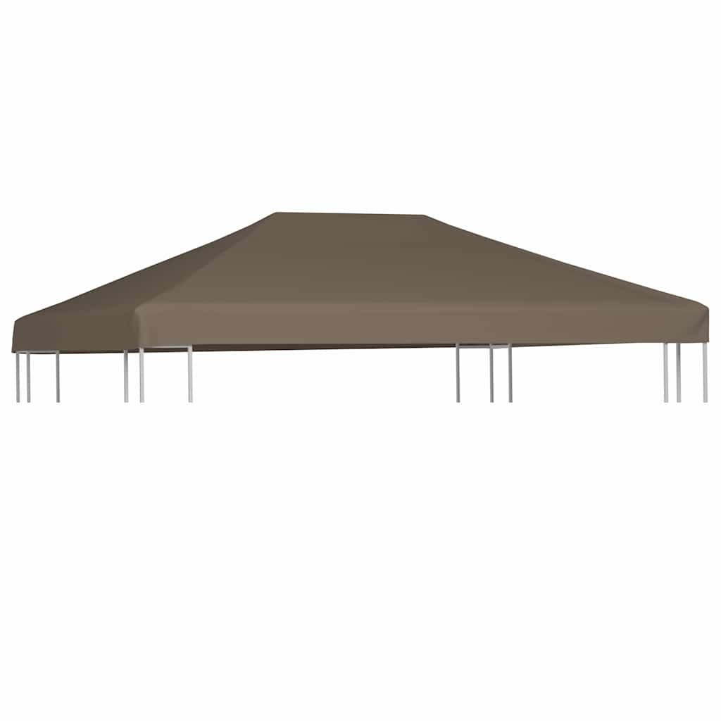Viršutinis pavėsinės uždangalas, taupe spalvos, 3x4m, 310 g/m² Viršutinis pavėsinės uždangalas, taupe spalvos, 3x4m, 310 g/m² - Image 2