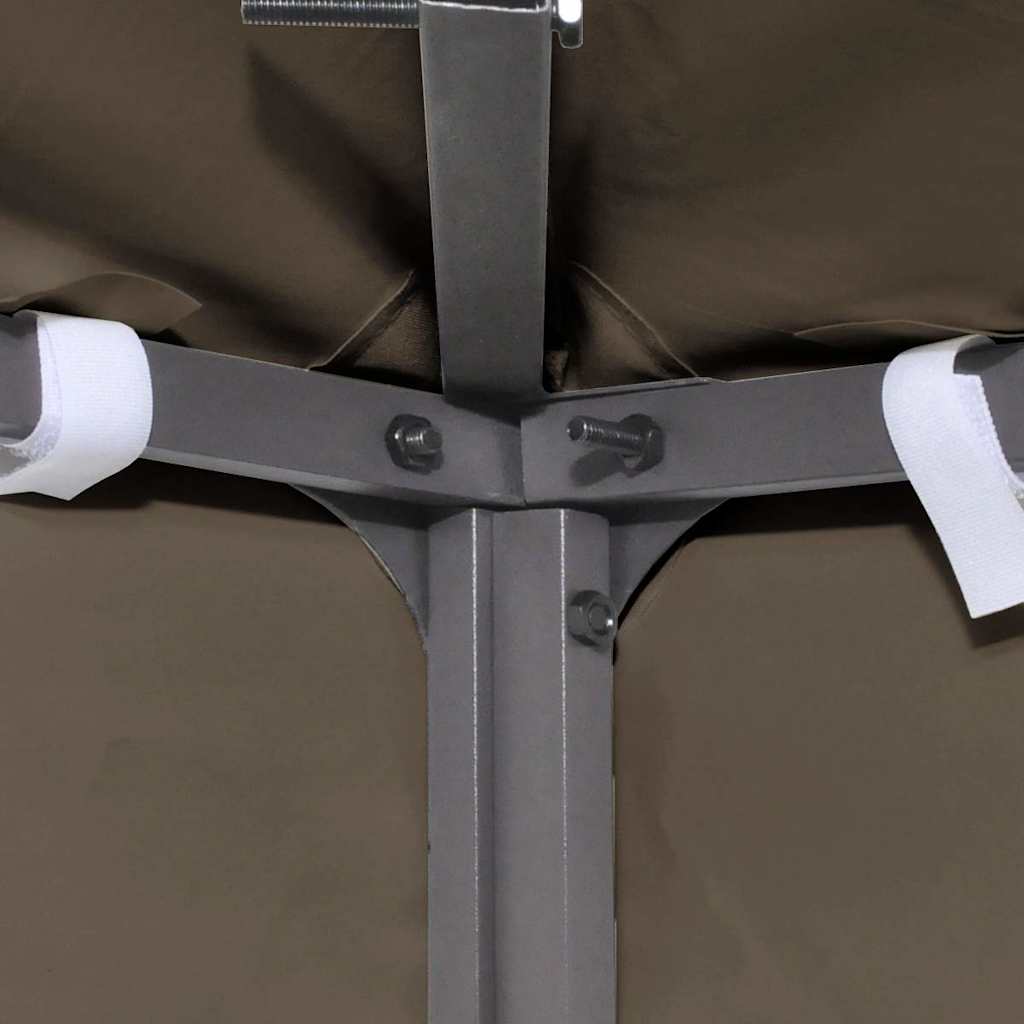 Viršutinis pavėsinės uždangalas, taupe spalvos, 3x4m, 310 g/m² Viršutinis pavėsinės uždangalas, taupe spalvos, 3x4m, 310 g/m² - Image 4