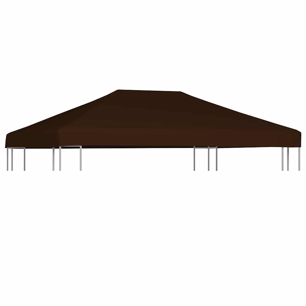 Viršutinis pavėsinės uždangalas, rudas, 3x4m, 310 g/m² Viršutinis pavėsinės uždangalas, rudas, 3x4m, 310 g/m² - Image 2