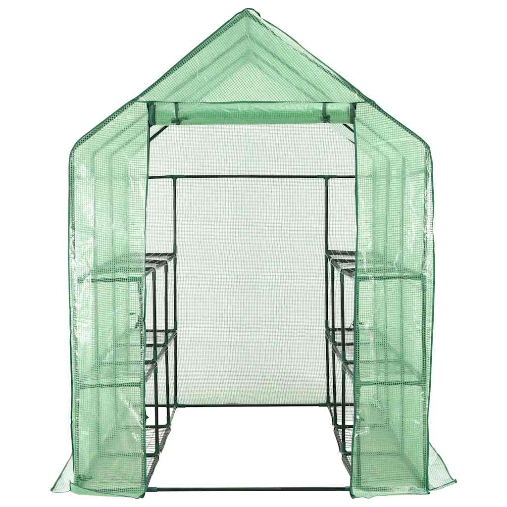 Šiltnamis su 12 lentynų, 143x214x196cm, plienas Šiltnamis su 12 lentynų, 143x214x196cm, plienas - Image 3