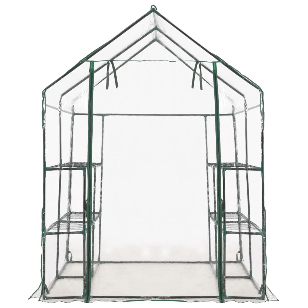 Šiltnamis su 8 lentynomis, 143x143x195cm Šiltnamis su 8 lentynomis, 143x143x195cm - Image 4