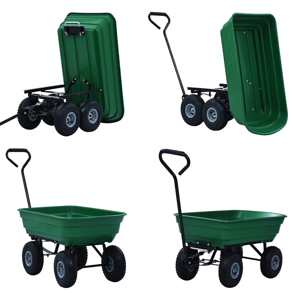 Paverčiamas rankinis sodo vežimėlis, žalios spalvos, 300kg, 75l Paverčiamas rankinis sodo vežimėlis, žalios spalvos, 300kg, 75l - Image 4