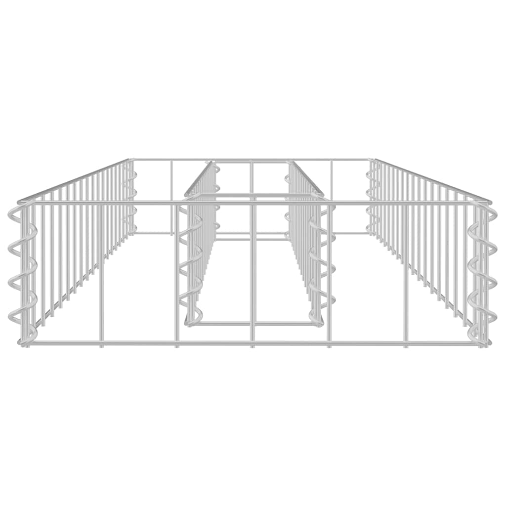 Gabiono lovelis, 90x30x10cm, galvanizuotas plienas, aukštas Gabiono lovelis, 90x30x10cm, galvanizuotas plienas, aukštas - Image 4