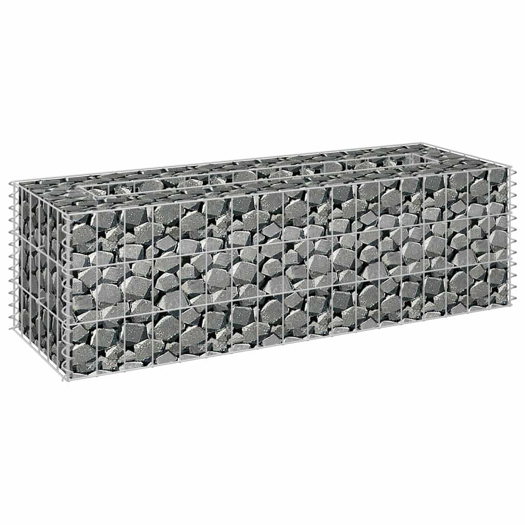 Gabiono vazonas, 90x30x30cm, galvanizuotas plienas, aukštas Gabiono vazonas, 90x30x30cm, galvanizuotas plienas, aukštas - Image 3