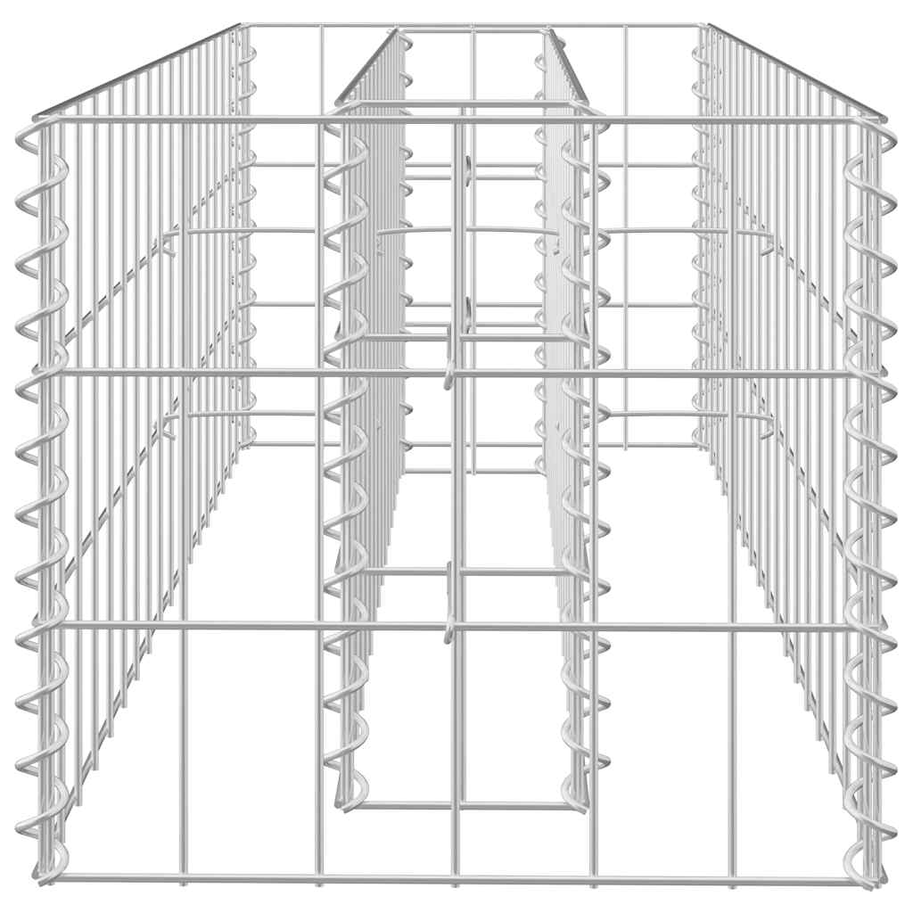 Gabiono vazonas, 90x30x30cm, galvanizuotas plienas, aukštas Gabiono vazonas, 90x30x30cm, galvanizuotas plienas, aukštas - Image 5