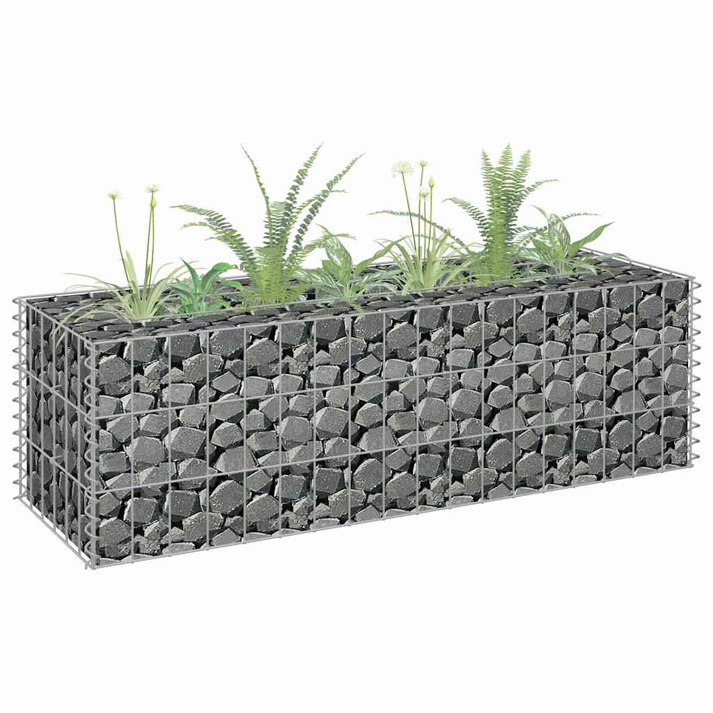 Gabiono vazonas, 90x30x30cm, galvanizuotas plienas, aukštas Gabiono vazonas, 90x30x30cm, galvanizuotas plienas, aukštas - Image 2