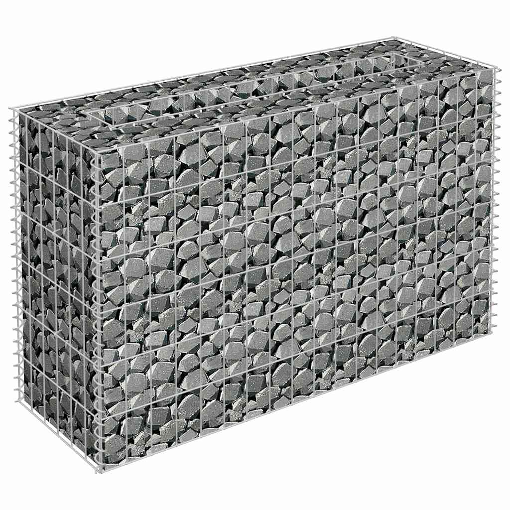 Gabiono vazonas, 90x30x60cm, galvanizuotas plienas, aukštas Gabiono vazonas, 90x30x60cm, galvanizuotas plienas, aukštas - Image 3